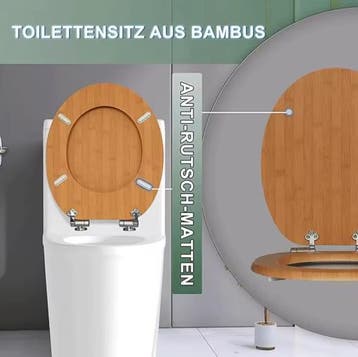 Toiletzitting met Zachte Sluiting en Verstelbare Scharnieren, Verzenden, Nieuw