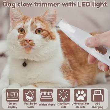 Waterdichte Hondentrimmer met LED Licht - Stille Werking & 1, Dieren en Toebehoren, Verzenden, Nieuw