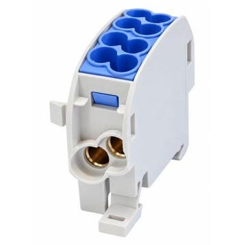 Hora aftakkingsklem 1-polig, nul (blauw), Ophalen of Verzenden, Nieuw