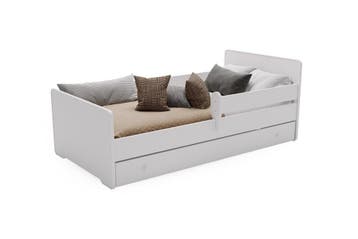 Peuterbed 140x70 Wit - Met Lade | Retourdeal 60% Korting, Kinderen en Baby's, Kinderkamer | Bedden, Gebruikt, 70 tot 85 cm, Lattenbodem