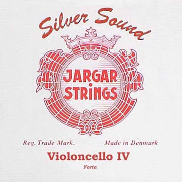 Jargar JCE-CZ-RD cello string C-4, hard, silver, Ophalen of Verzenden, Nieuw