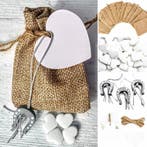 Jute zakje met pepermuntjes, gelukspoppetje en kaartje, Ophalen of Verzenden, Nieuw, Overige soorten