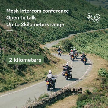 Lexin MeshCom Motorfiets Intercom - Mesh & Bluetooth Communi, Verzenden, Nieuw