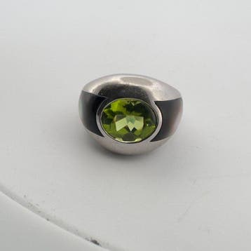 Mauboussin - Ring - ALOHA - 18 karaat Witgoud Olivijn, Nieuw