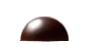 Callebaut Chocoladedecoratie Dark Chocolate Dome Ø65mm 28st., Verzenden, Nieuw