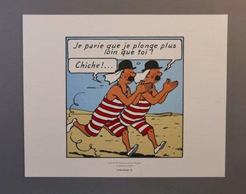 Hergé - Moulinsart - Tintin - Ensemble de 3 tirés à part -, Nieuw