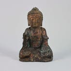 Seated Buddha – Ming style gilt bronze – China – 18th–19th