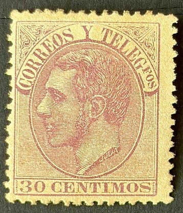 Spanje 1875/1875 - ALFONSO XII - Edifil 221, Postzegels en Munten, Gestempeld