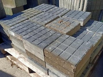 4x Pallet betontegels, Rasterpatroon, Tuin en Terras, Nieuw