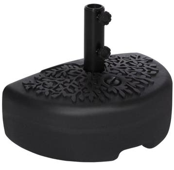 Halfronde Parasolvoet 21kg – Voor 38/48mm Parasolpaal Zwart, Verzenden, Nieuw, Parasolvoet