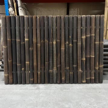 Outlet - bamboe schutting - 180 x 120 cm - Donker, Verzenden, Nieuw