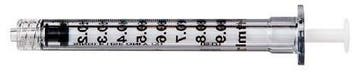 Spuit BD Plastipak Luer-lock precisiespuit 1ml - 100 stuks, Verzenden, Nieuw