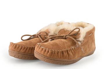 Warmbat Pantoffels in maat 41 Cognac, Overige kleuren, Verzenden, Zo goed als nieuw, Pantoffels of Sloffen