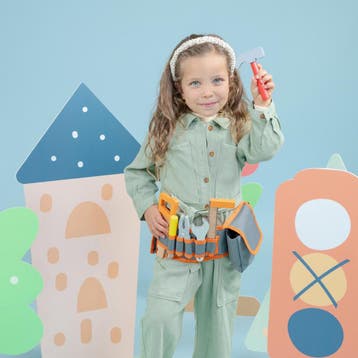 New Classic Toys - Gereedschapsgordel - Oranje - 16, Ophalen of Verzenden, Zo goed als nieuw