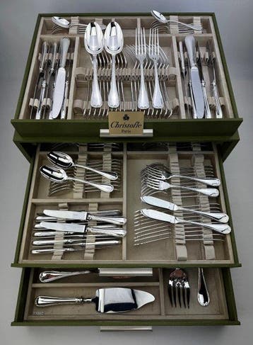 Christofle - Tafelservies voor 12 (126) - Linten -