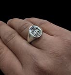 Zonder minimumprijs - Zegelring Zilver - Heraldiekzegel