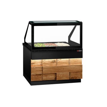 GGM Gastro | Saladette TORONTO - 1250mm - Houten voorkant -, Verzenden, Nieuw in verpakking