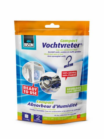 Bison vochtvreter compact 100 gram, Doe-het-zelf en Verbouw, Verzenden, Nieuw