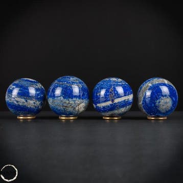 Koninglijk blauw – Natuurlijke lapis lazuli Ballen-set-