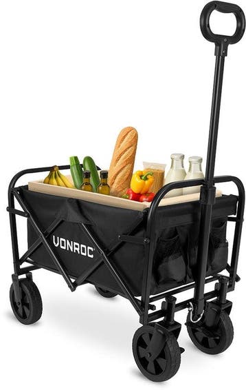 2dekans | VONROC Bolderkar – Compact model – Opvouwbaar – 60, Ophalen of Verzenden, Zo goed als nieuw