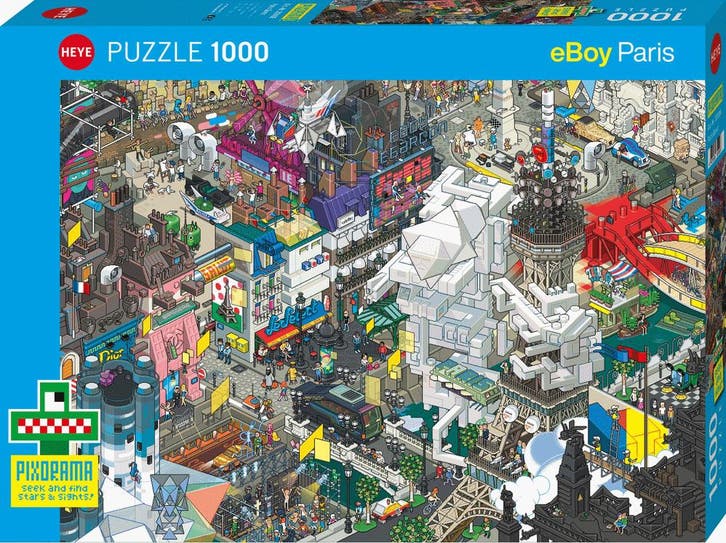 Pixorama - Paris Quest Puzzel (1000 stukjes) | Heye -, Hobby en Vrije tijd, Denksport en Puzzels, Nieuw, Verzenden