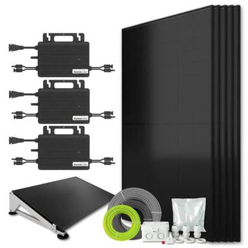 Zonnepanelen Pakket Platdak 2.2 kW 5x 430Wp Micro-omv., Ophalen of Verzenden, Nieuw