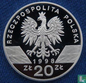Polen 20 zlotych 1998 (PROOF) Toad, Postzegels en Munten, Munten | Europa | Niet-Euromunten, Verzenden, Overige landen, Losse munt