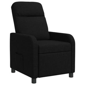 vidaXL Relaxfauteuil Zwart Stof, Verzenden, Nieuw