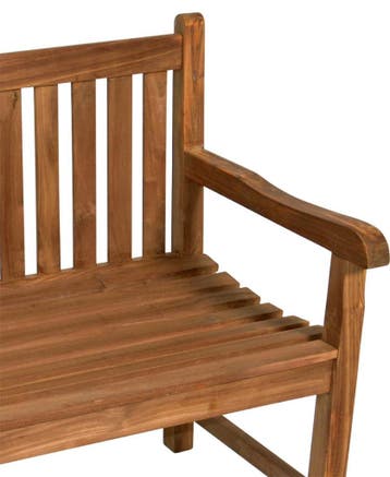 Teakhouten tuinbank 2 persoons 130 cm, Ophalen of Verzenden, Nieuw, Teakhout