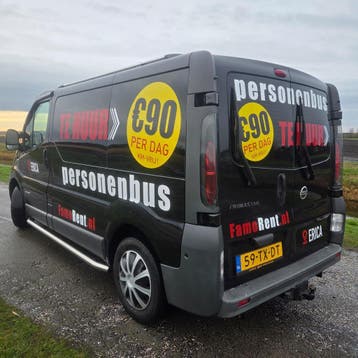 9-Persoons Bus Huren | €90,- p/d | KM-VRIJ & ZONDER BORG!, Personenauto