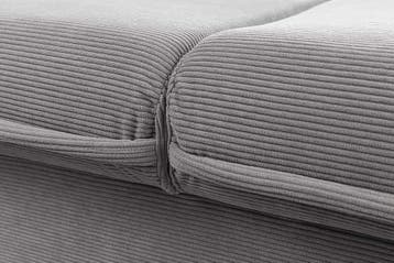 Design slaapbank APARTMENT 215cm grijs corduroy 3-zits bank, Ophalen of Verzenden, Nieuw
