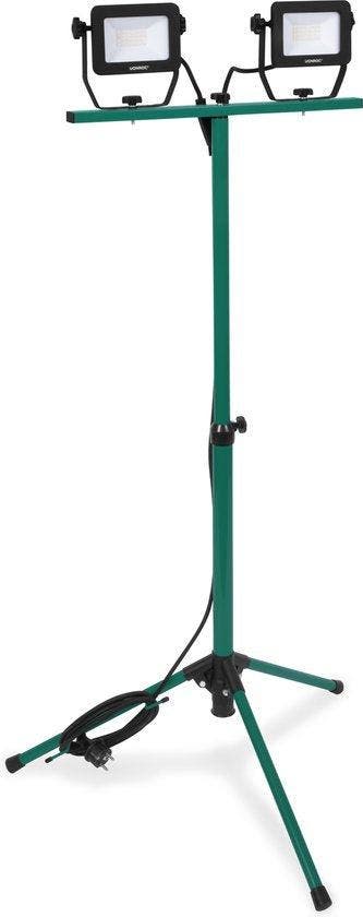 2dekans | VONROC Led werklamp 2x 20W – 3200 lumen – In, Ophalen of Verzenden, Zo goed als nieuw