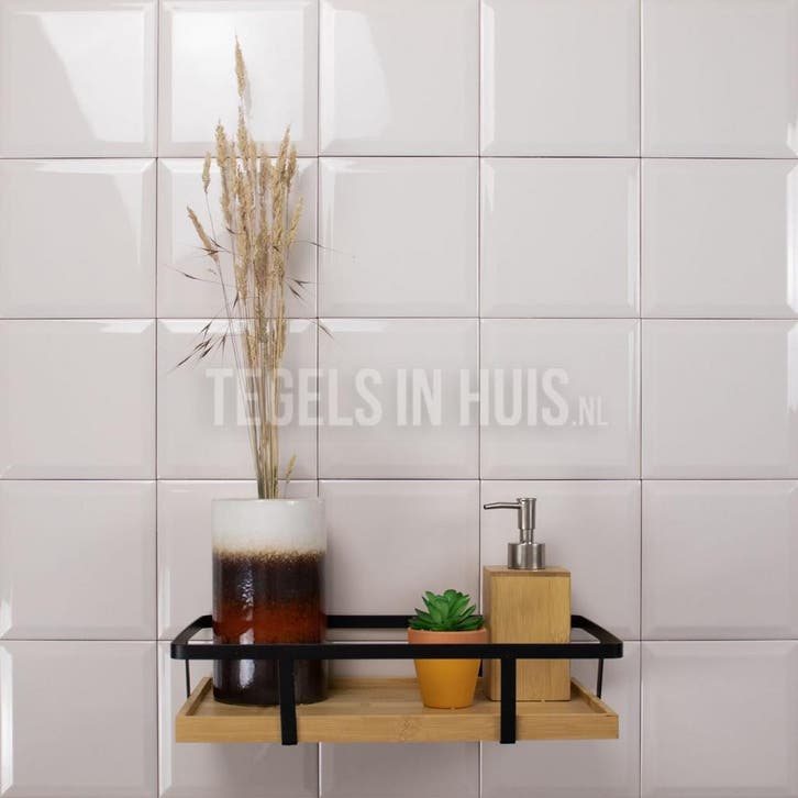 Wandtegel capsule metro mallo wit gebroken 15x15 wandtegel, Doe-het-zelf en Verbouw, Tegels, Wandtegels, Nieuw, 10 m² of meer