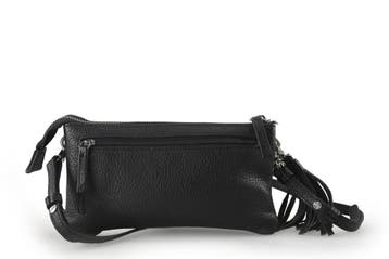 Manfield Clutch Zwart, Verzenden, Zo goed als nieuw, Zwart