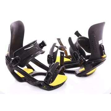 L snowboard bindingen SALOMON UNITE, black/yellow, Verzenden, Gebruikt