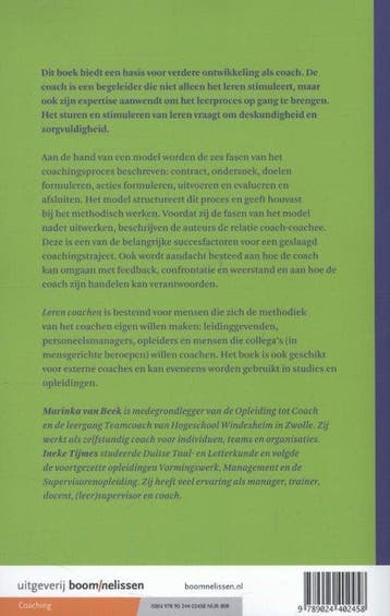 Leren coachen, Ophalen of Verzenden, Nieuw