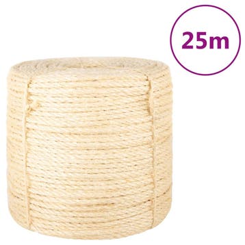 vidaXL Touw 6 mm 25 m 100% sisal, Verzenden, Nieuw