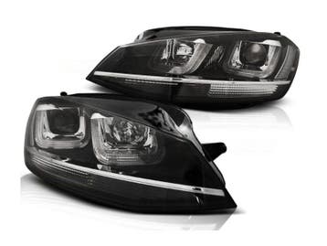 VW Golf 7 U-TYPE koplamp Black - chrome Line, Verzenden, Nieuw, Volkswagen