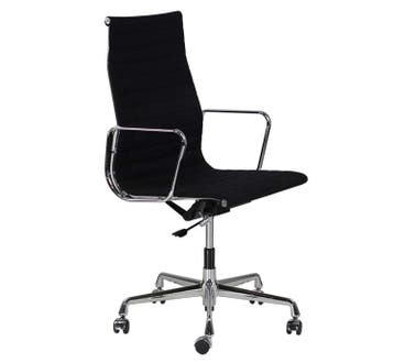 Vitra EA 119 Eames Bureaustoel | Zwart & Chroom, Ophalen of Verzenden, Gebruikt
