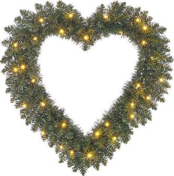 2dekans | Black Box Trees Kerstkrans Hart met LED, Diversen, Kerst, Ophalen of Verzenden, Zo goed als nieuw