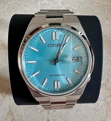 Citizen - Tsuyosa. Esfera color azul Tiffany. - Zonder, Nieuw