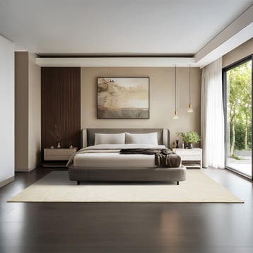 Kortpolig vloerkleed Soft Zone - 200 x 290 cm, beige, Verzenden, Nieuw