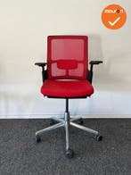 Ahrend 2020 Verta bureaustoel - refurbished - rode stoffe..., Werkplek, Ophalen of Verzenden, Gebruikt, Stoel