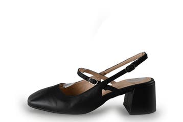 Manfield Slingbacks in maat 36 Zwart, Verzenden, Zwart, Manfield, Gedragen