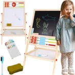 Kruzzel Dubbelzijdig Houten Educatief Bord - Ideaal voor..., Ophalen of Verzenden, Nieuw