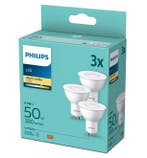 Voordeelpack 3x Philips LED GU10 4.7W/827 380lm Niet-Dimb..., Ophalen of Verzenden, Nieuw