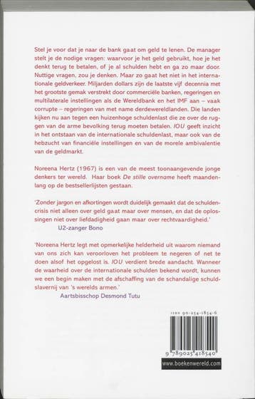 IOU 9789025418540 Noreena Hertz, Verzenden, Gelezen, Noreena Hertz