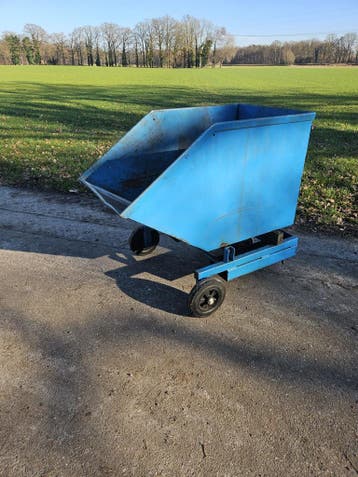 Kiepbak kantelbak spanenbak heftruck 400 liter, Voorzetapparatuur