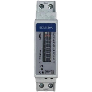 KWH meter DIN-rail 1-fase 45A, Ophalen of Verzenden, Nieuw