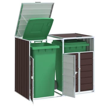 vidaXL Containerberging voor 2 containers 144x81x113 cm, Verzenden, Nieuw